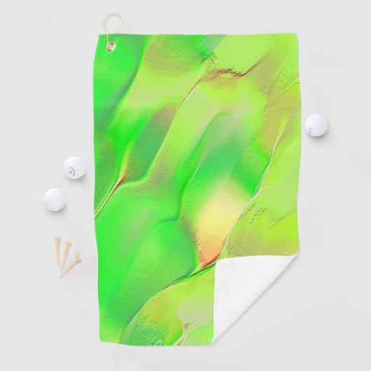 ウィスピーは鮮やかな緑に刻まれた？ ゴルフタオル (インサイチュ)