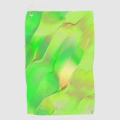 ウィスピーは鮮やかな緑に刻まれた？ ゴルフタオル (正面)