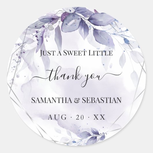 ウィスピーフローラほこりっぽいプラムありがとう ラウンドシール (正面)