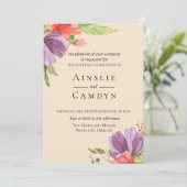 ウィスピーフローラ結婚式招待状 招待状 (スタンド正面)
