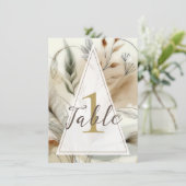 ウィスピーモダングリーンボ結婚ーホのテーブル 招待状 (スタンド正面)