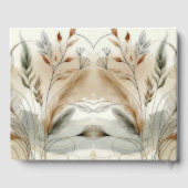 ウィスピーモダングリーンロ結婚タニカル ゲストブック (裏面)