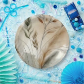 ウィスピーモダングリーンロ結婚タニカル ペーパープレート (パーティー)