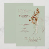 ウィスピー植物仙人の両親結婚の 招待状 (正面/裏面)