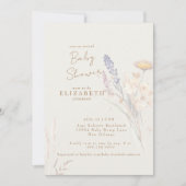 ウィスピー植物性フローラクリーム赤ちゃんシャワー 招待状 (正面)