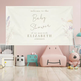 ウィスピー植物性フローラクリーム赤ちゃんシャワー 横断幕