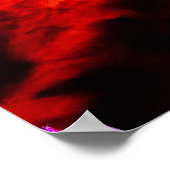 ウィスピー雲 – オレンジ ポスター (角)