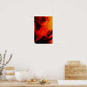 ウィスピー雲 – オレンジ ポスター (キッチン)