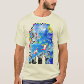 ウィスピー雲 – 青 Tシャツ (正面)