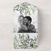 ウィスピー・ユーカリミニマル・グ結婚レリー オールインワン招待状 (外側)