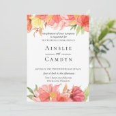 ウィスピ絵を描ーフローラ結婚式招待状 招待状 (スタンド正面)