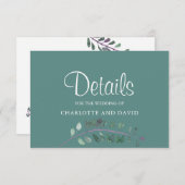 ウィスモダンテリア結婚ワテカラー詳細 エンクロージャーカード (正面/裏面)