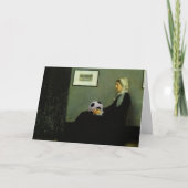 ウィスラーのサッカーママ挨拶カード カード (正面)