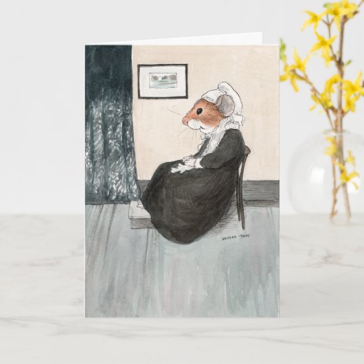 ウィスラーのマザーマウス 母の日のカード カード (黄色い花)