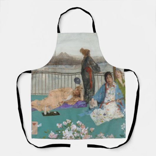 ウィスラーの変奏:肉色と緑のヴァリエーション エプロン (正面)