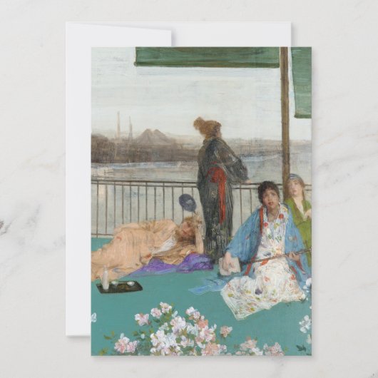 ウィスラーの変奏：肉色と緑のヴァリエーション サンキューカード (正面)