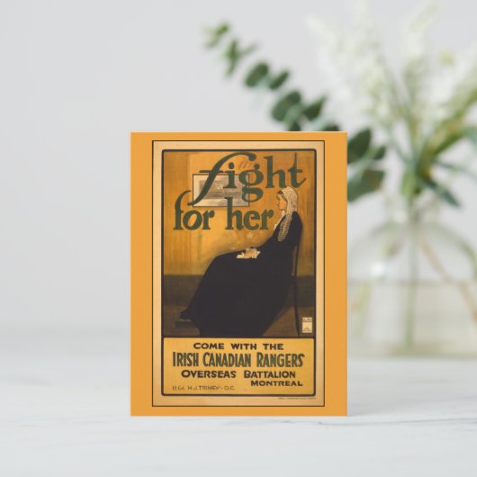 ウィスラーの母親の後のアイルランドのカナダのレンジャーズ ポストカード (スタンド正面)