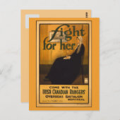 ウィスラーの母親の後のアイルランドのカナダのレンジャーズ ポストカード (正面/裏面)