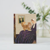 ウィスラーの母 - 赤いペルシャ猫 ポストカード (スタンド正面)