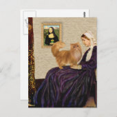 ウィスラーの母 - 赤いペルシャ猫 ポストカード (正面/裏面)