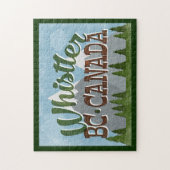 ウィスラーカナダおもしろいレトロスノーウィースマウンテン ジグソーパズル (縦)