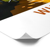 ウィスラーカナダトラベルプリント ポスター (角)