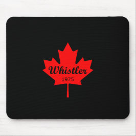 ウィスラーカナダ1975赤メープルリーフカラー マウスパッド
