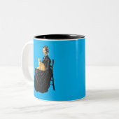 ウィスラーズ母オレンジ虎猫 ツートーンマグカップ (正面左)