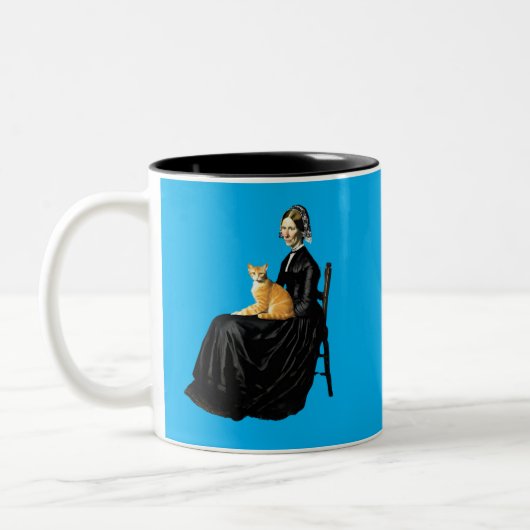 ウィスラーズ母オレンジ虎猫 ツートーンマグカップ (左)