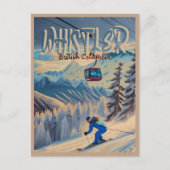 ウィスラーバンクーバーブリティッシュコロンビアカナダスキー ポストカード (正面)