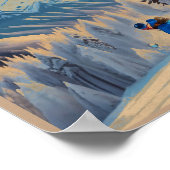 ウィスラーバンクーバーブリティッシュコロンビアカナダ1950年代 ポスター (角)