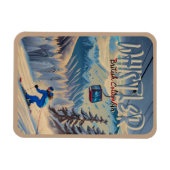 ウィスラーバンクーバーブリティッシュコロンビアカナダ1950年代 マグネット (横)