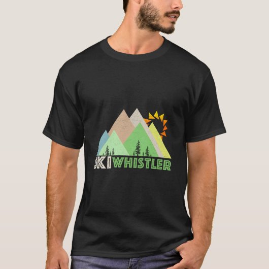 ウィスラーブラックコム スキー Tシャツ (正面)