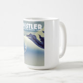 ウィスラーブリティッシュコロンビアカナダスキー コーヒーマグカップ (正面右)