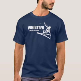 ウィスラーブリティッシュコロンビアスキーヤー Tシャツ