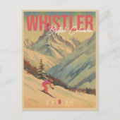 ウィスラーブリティッシュコロンビア州カナダヴィンテージ1960s ポストカード (正面)