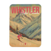 ウィスラーブリティッシュコロンビア州カナダヴィンテージ1960s マグネット (縦)