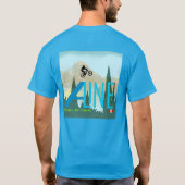 ウィスラーマウンテンサイクリングTシャツ Tシャツ (裏面)