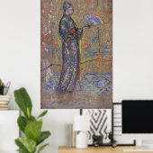 ウィスラー日本の – 女性絵画のファン ポスター (ホームオフィス)