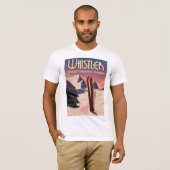 ウィスラー,バンクーバー,ブリティッシュコロンビアスキーのポスター Tシャツ (正面フル)