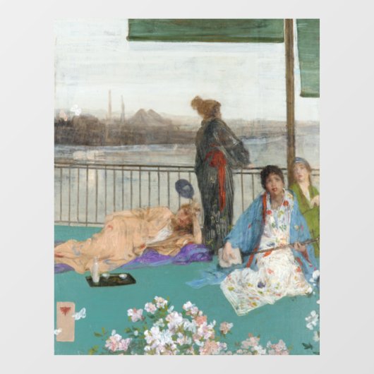 ウィスラー – 肉色と緑のバリエーション ウィンドウサイン (シート)