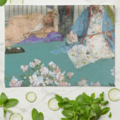 ウィスラー – 肉色と緑のバリエーション キッチンタオル (折り畳み)