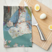 ウィスラー – 肉色と緑のバリエーション キッチンタオル (四つ折り)