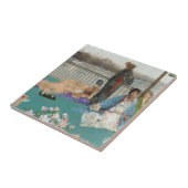 ウィスラー – 肉色と緑のバリエーション タイル (側面)