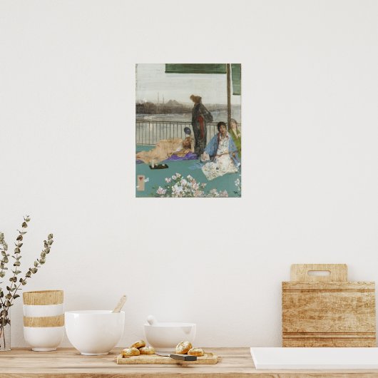 ウィスラー – 肉色と緑のバリエーション ポスター (キッチン)