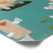 ウィスラー – 肉色と緑のバリエーション ポスター (角)