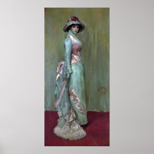 ウィスラー – 調和インPink And Gray Lady Meux ポスター (正面)