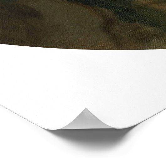 ウィスラー – 青と珊瑚小さな青いボンネット ポスター (角)