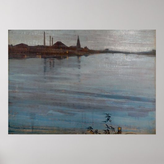 ウィスラー – 青と銀1871 ポスター (正面)