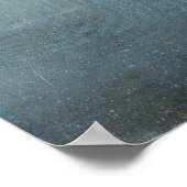 ウィスラー – 青と銀 ポスター (角)